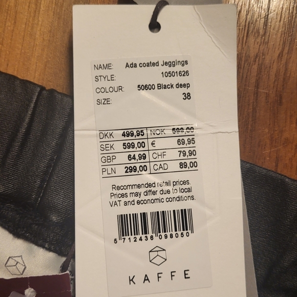 Kaffe pleather pants - Picture 2 of 2